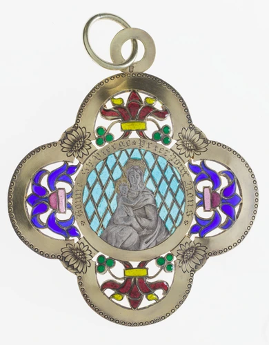 Enguerrand du Suau de la Croix - Médaille à la Vierge à l'Enfant et Saint Joseph
