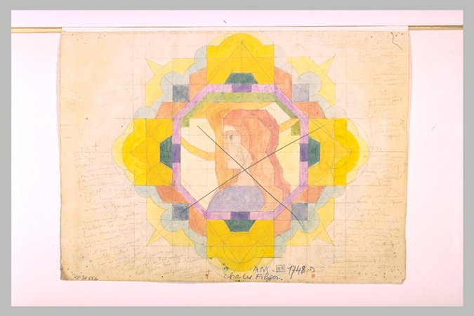 'Notations chromatiques' : tête de femme