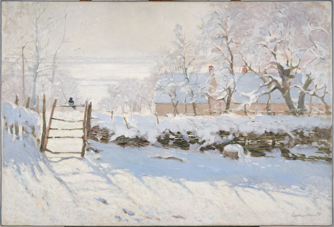 印象派　Claude Monet 【La Pie】　高級複製画 La Pie - Claude Monet | Musée d'Orsay
