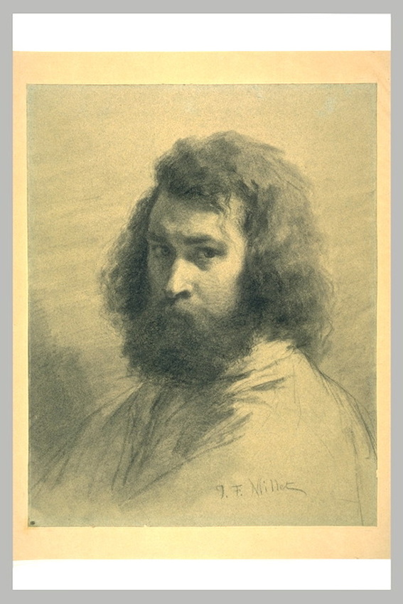 Jean-François Millet - Autoportrait en buste