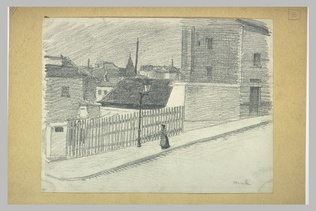 Théophile Alexandre Steinlen - Une rue à Montmartre
