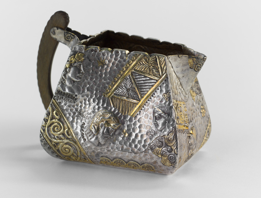 Elkington et Cie - Pot à crème, service à thé "Archaic"