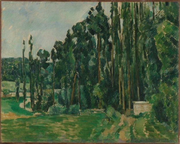 Paul Cézanne - Les Peupliers