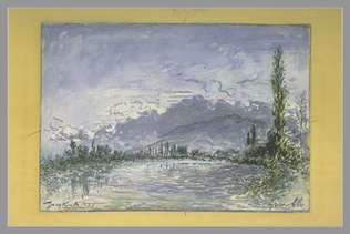 Johan Barthold Jongkind - L'Isère à Grenoble