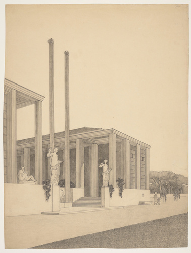 Josef Hoffmann - Pavillon autrichien, Exposition internationale d'art, Rome, 191...