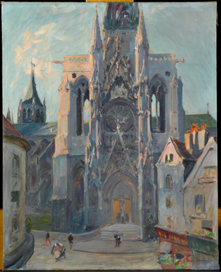 Louis Dumoulin - Le Portail de la Calende, de la cathédrale de Rouen