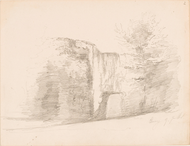 Zélia Boitte - Vue des ruines gallo-romaines de Cluny