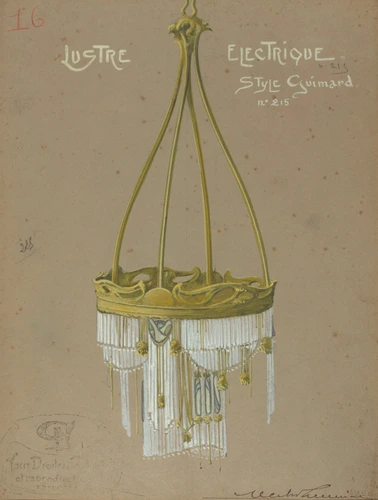 Hector Guimard - Modèle de lustre