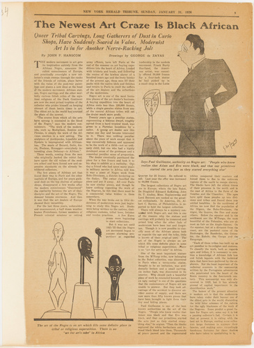 John F. Hanscom - The Newest Art Craze Is Black African