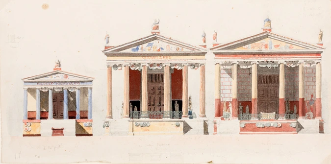 Restauration des temples de la Piété, de Junon et de l'Espérance à Rome - Victor Baltard