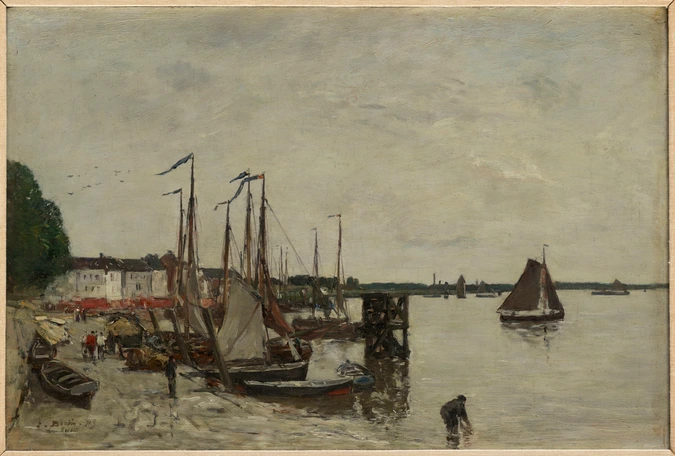 Port d'Anvers - Eugène Boudin