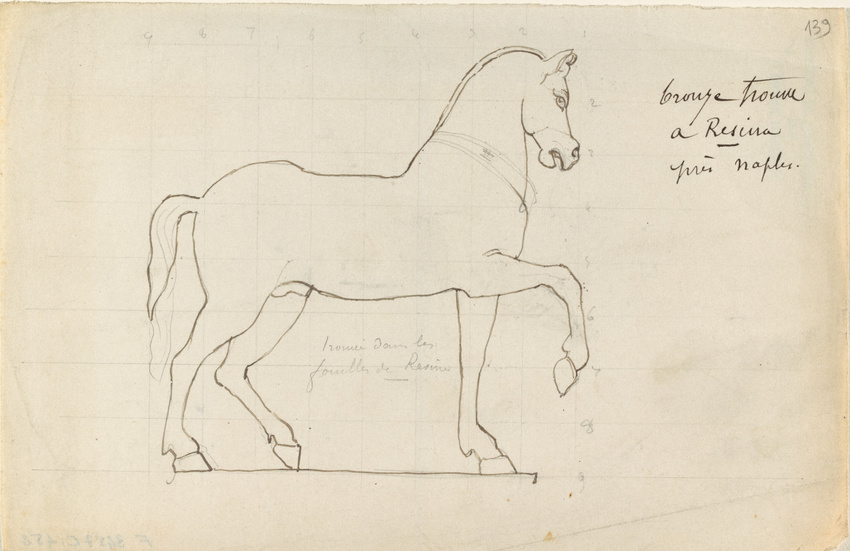 Louis Boitte - Naples, Musée National, cheval provenant de Résina