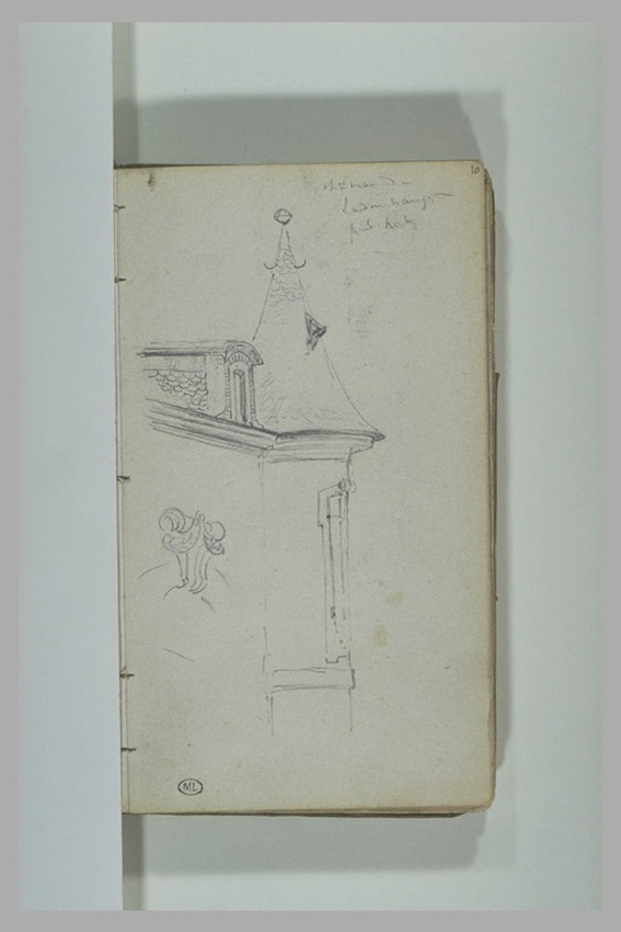 Alphonse de Neuville - Détail du château de Ludonchamps, près de Metz