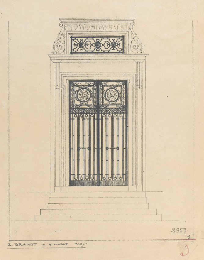 Edgar Brandt - Porte en fer forgé