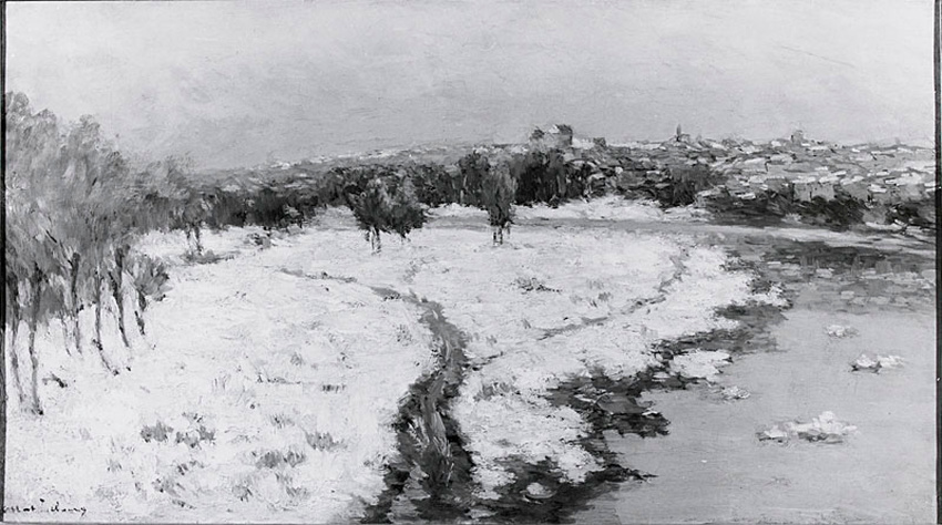 Albert Lebourg - La Neige à Pont-du-Château