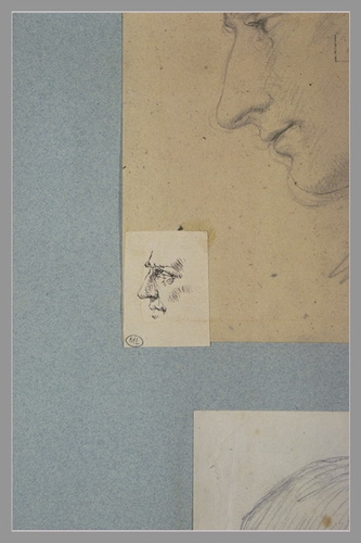 Charles Meissonier - Profil d'homme