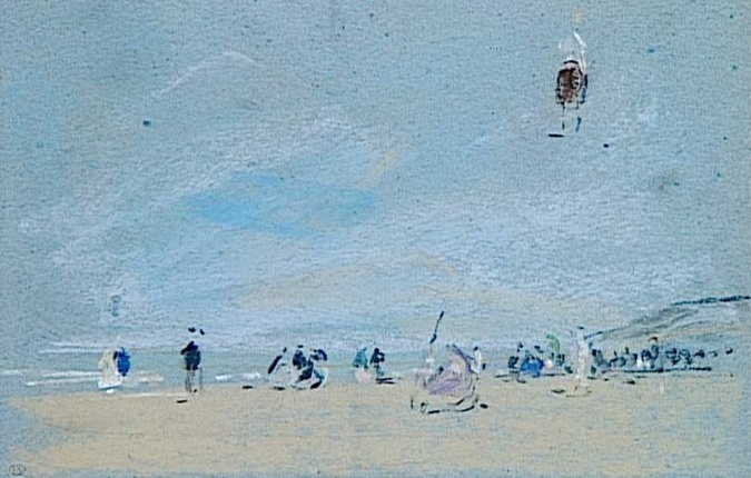 Eugene Boudin、【La Rade de Villefranche】 La Rade de Villefranche - Eugène Boudin | Musée d'Orsay