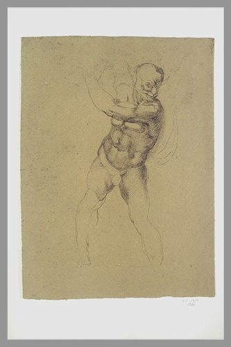 Jean-Baptiste Carpeaux - Un damné, d'après Michel-Ange