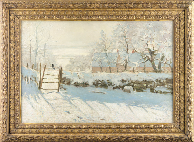 印象派　Claude Monet 【La Pie】　高級複製画 La Pie - Claude Monet | Musée d'Orsay