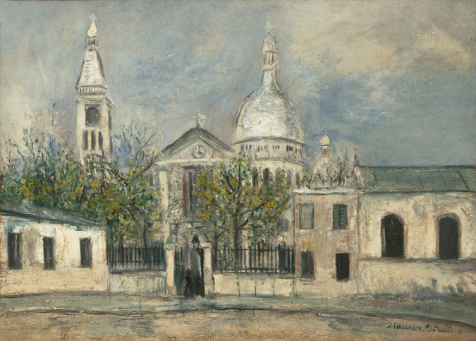 UTRILLO、L'EGLISE SAINTA-MARIE、海外版超希少レゾネ La Mairie au drapeau - Maurice Utrillo | Musée de l'Orangerie