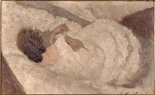 Edouard Vuillard - Femme couchée de dos