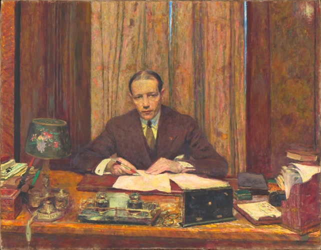 Lucien Rosengart à sa table de travail - Edouard Vuillard