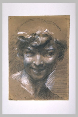 Jean-Baptiste Carpeaux - Tête du Pêcheur à la coquille