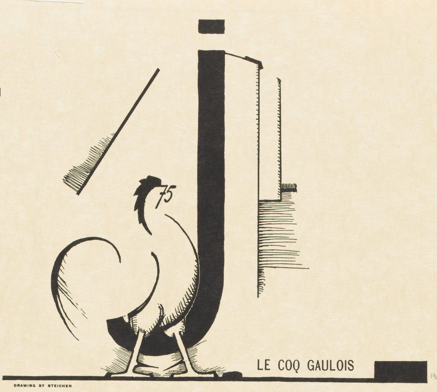 Alfred Stieglitz - "Le Coq gaulois", dessin d'Edward Steichen