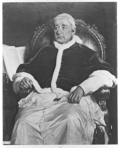 Robert Jefferson Bingham - "Portrait du pape Grégoire XVI", tableau de Paul Dela...