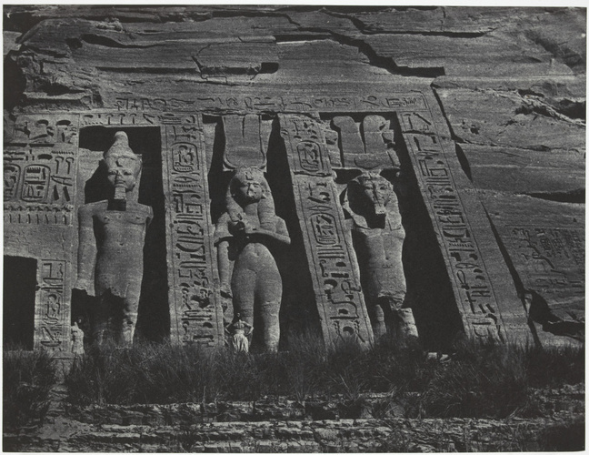 Maxime Du Camp - Nubie. Ibsamboul. Partie septentrionale du Spéos d'Hathor