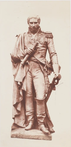 Edouard Baldus - "Masséna", statue de Célestin Anatole Calmels, décor du palais ...
