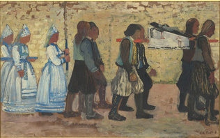 Charles Cottet - Procession de la Vierge de la mer