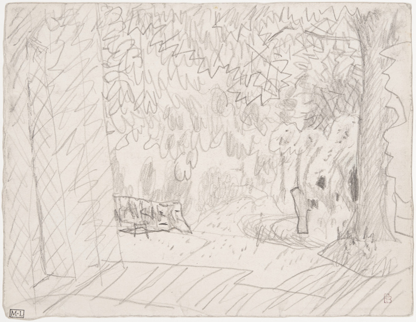 Pierre Bonnard - Vue d'un jardin au Cannet