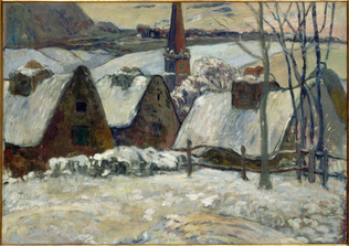Paul Gauguin - Village breton sous la neige
