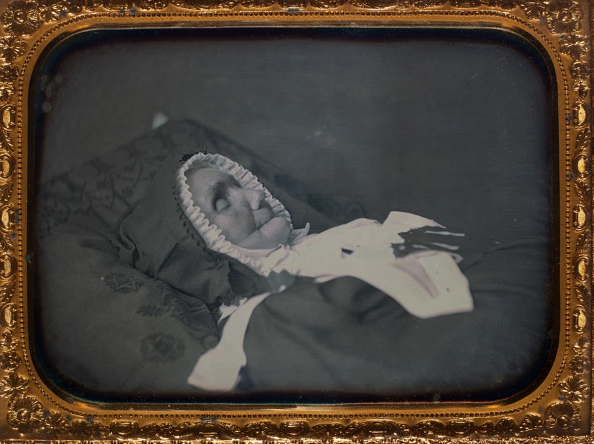 Rufus Anson - Vieille femme sur son lit de mort