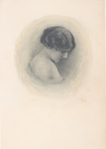 André Hachette - Profil de femme inclinée