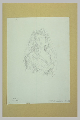 Ernest Hébert - Etude pour le portrait de madame de Bernardaki (1885)