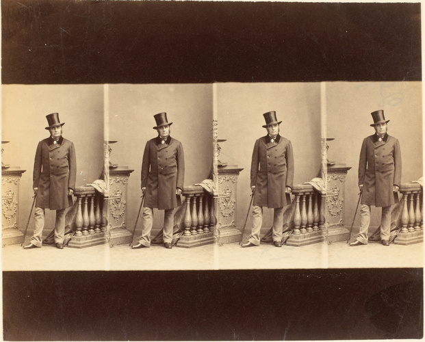 André Adolphe Eugène Disdéri - Mr. Barthélémy en quatre poses en pied
