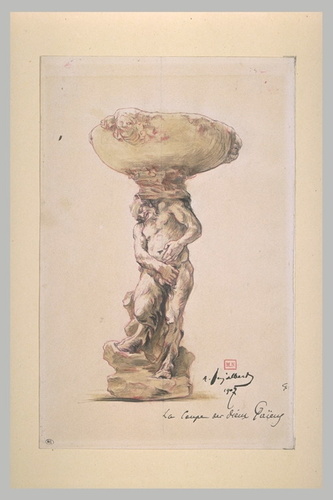 Jean Antoine Injalbert - La coupe aux dieux paiens