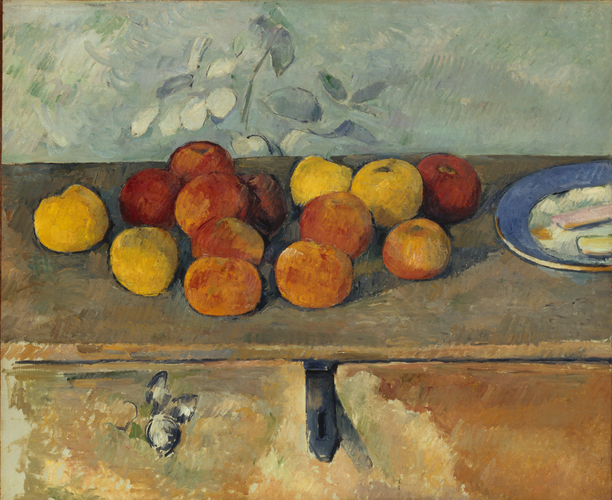Paul Cézanne - Pommes et biscuits}