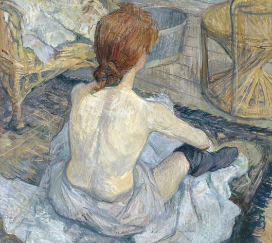 Henri de Toulouse-Lautrec - Rousse (La toilette)