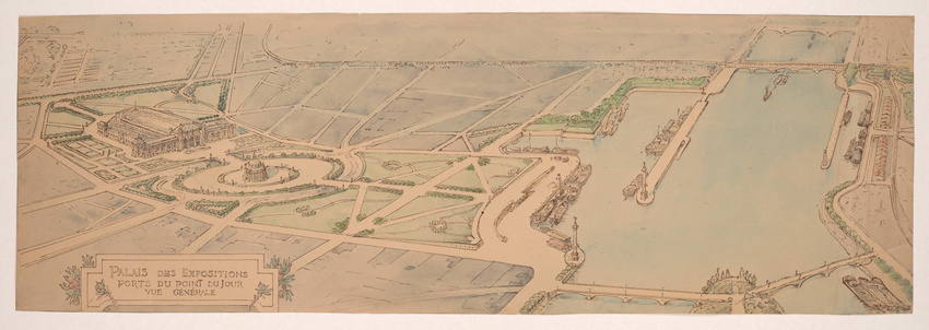 Jean-Camille Formigé - Palais des Expositions, ports du Point du Jour, vue génér...