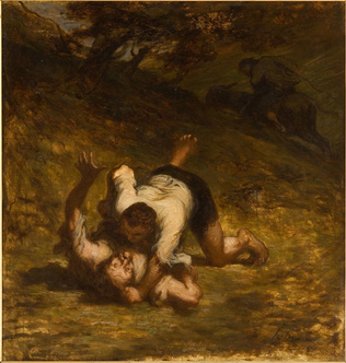 Honoré Daumier - Les Voleurs et l'âne
