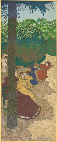 Edouard Vuillard - Jardins publics : fillettes jouant