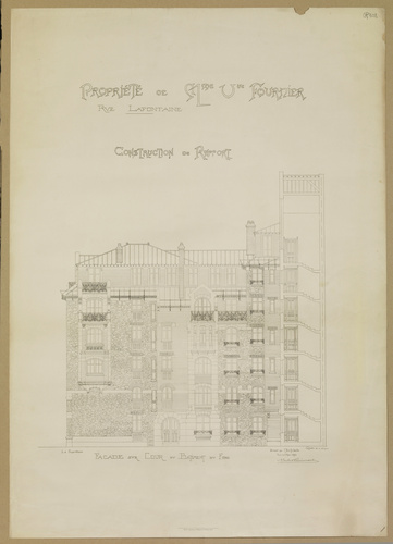 Hector Guimard - Paris 16e, 16, rue La Fontaine, Castel Béranger, propriété de M...