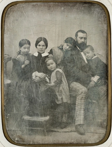 Le Peintre Jean-François Millet et sa famille - Félix Feuardent
