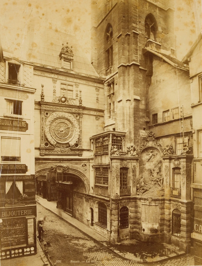 Neurdein frères - Le Gros Horloge de Rouen après restauration