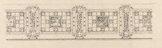 Edgar Brandt - Projet de rambarde pour un balcon