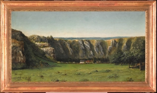 Paysage rocheux aux environs de Flagey - Gustave Courbet