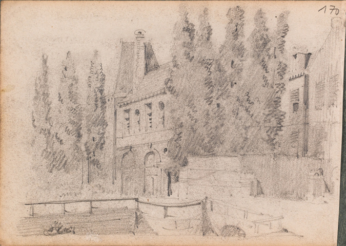 Louis Boitte - Vue d'un château